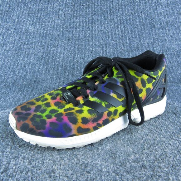 adidas ZX Flux Animal Print Women Sneaker Shoes Sz 8 Medium Multicolor Synthetic - Picture 1 of 9